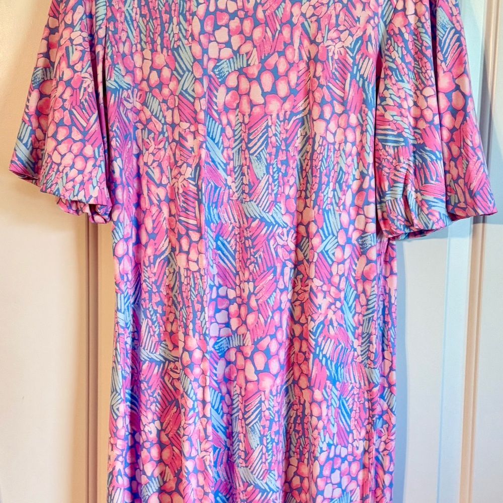 Lilly Pulitzer Pink and Blue Floral Dress